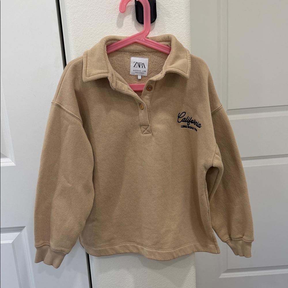 Zara Kids Beige California Sweatshirt